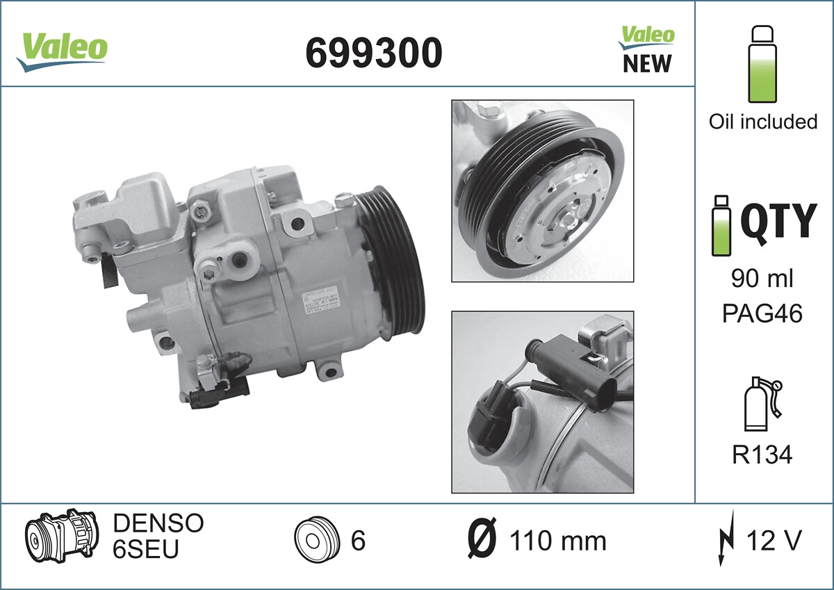 Компрессор кондиционер VALEO 699300