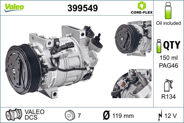Компрессор кондиционер VALEO 399549
