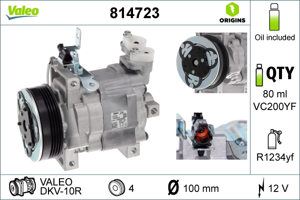 Компрессор кондиционер VALEO 814723