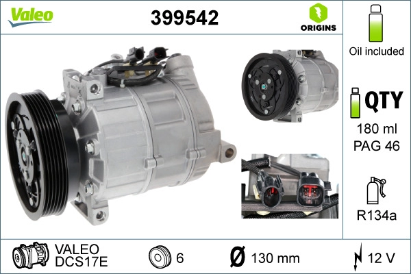 Компрессор кондиционер VALEO 399542