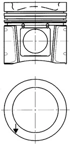 Поршень KOLBENSCHMIDT 40078620