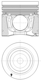 Поршень KOLBENSCHMIDT 40270620