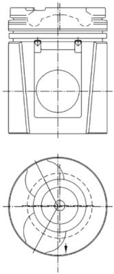 Поршень KOLBENSCHMIDT 99749600
