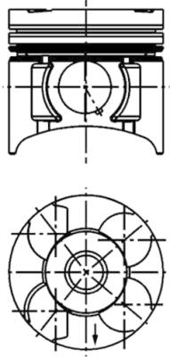 Поршень KOLBENSCHMIDT 40392620