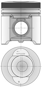 Поршень KOLBENSCHMIDT 40483600