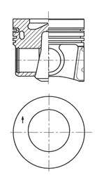 Поршень KOLBENSCHMIDT 41708610