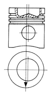 Поршень KOLBENSCHMIDT 93445700