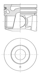 Поршень KOLBENSCHMIDT 41274620
