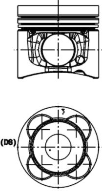 Поршень KOLBENSCHMIDT 40476610