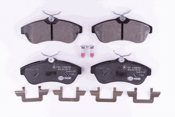Комплект тормозных колодок дисковый тормоз HELLA/BEHR/PAGID 8DB 355 009-321