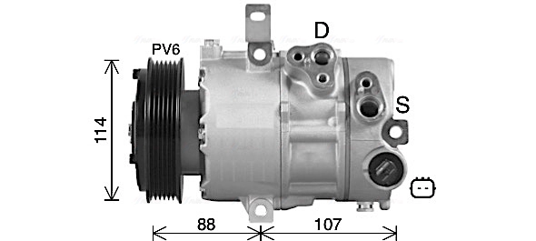 Компрессор кондиционер AVA QUALITY COOLING HYAK498