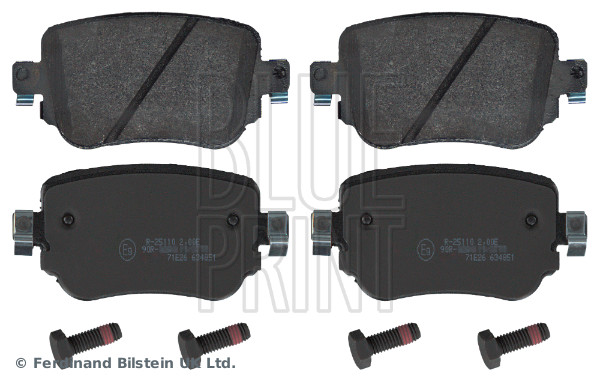 Комплект тормозных колодок дисковый тормоз BLUE PRINT ADV184250