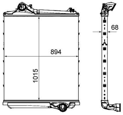 Интеркулер MAHLE/KNECHT CI452000P