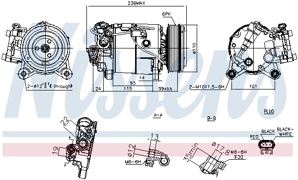 Компрессор кондиционер NISSENS 891019