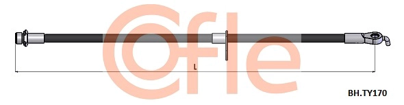Тормозной шланг COFLE 92BHTY170