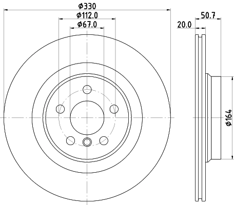 Тормозной диск HELLA/BEHR/PAGID 8DD 355 132-301