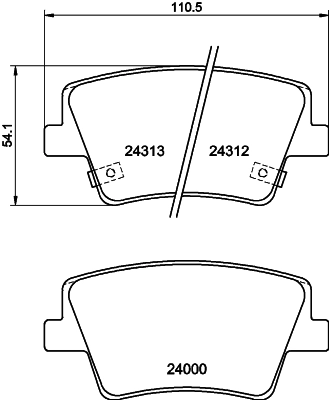 Комплект тормозных колодок дисковый тормоз HELLA/BEHR/PAGID 8DB 355 040-041