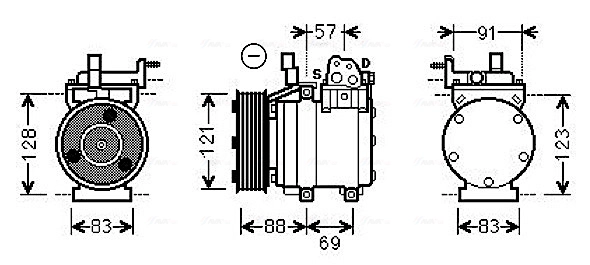 Компрессор кондиционер AVA QUALITY COOLING HYK258