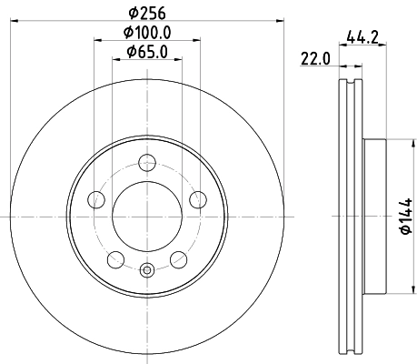 Тормозной диск HELLA/BEHR/PAGID 8DD 355 132-091