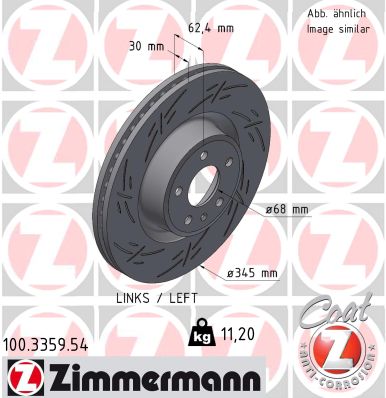 Тормозной диск ZIMMERMANN 100.3359.54