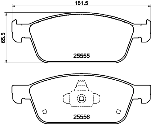 Комплект тормозных колодок дисковый тормоз HELLA/BEHR/PAGID 8DB 355 025-511