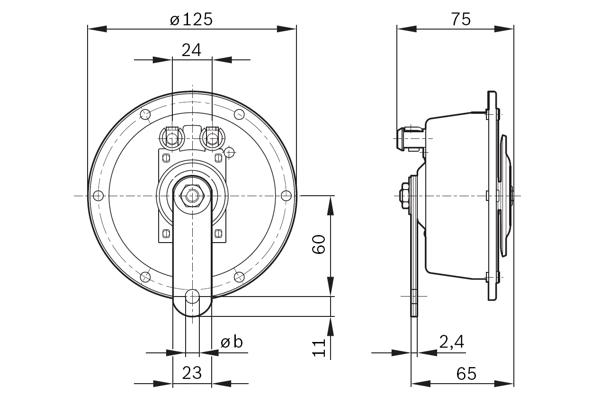 Звуковой сигнал BOSCH 0 320 226 008