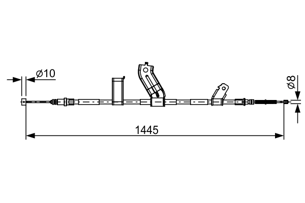 Тросик cтояночный тормоз BOSCH 1 987 482 523