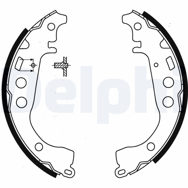 Комплект тормозных колодок DELPHI LS1854
