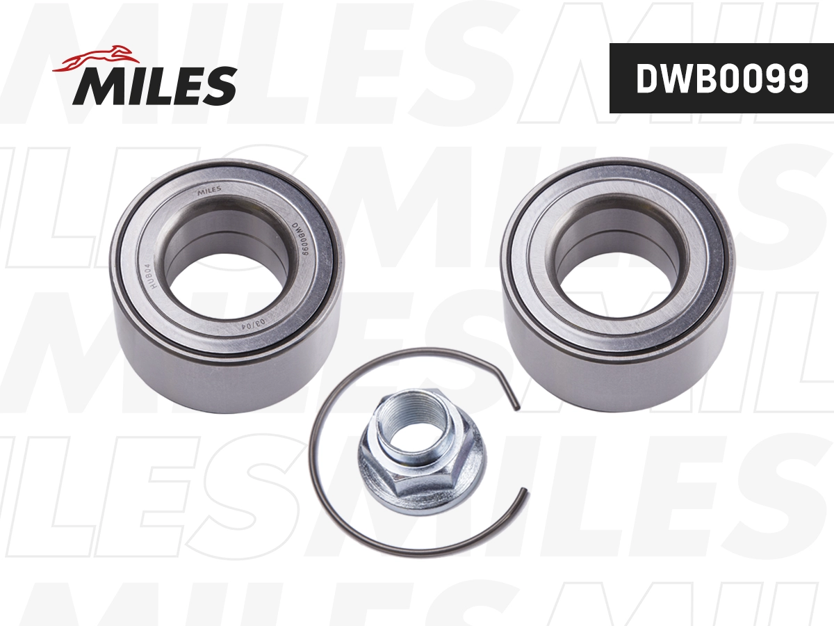 Комплект подшипника ступицы колеса MILES DWB0099