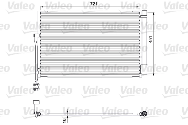 Конденсатор кондиционер VALEO 814379