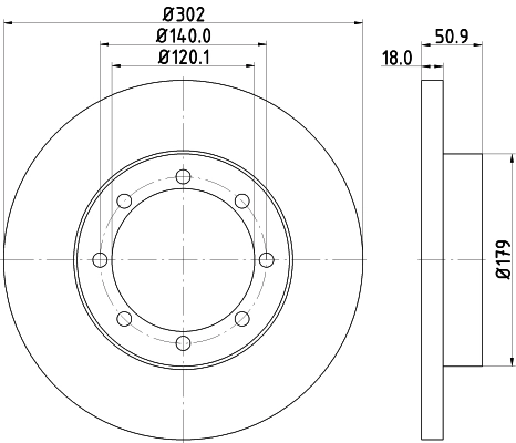 Тормозной диск HELLA/BEHR/PAGID 8DD 355 117-281