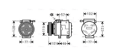 Компрессор кондиционер AVA QUALITY COOLING HYAK222