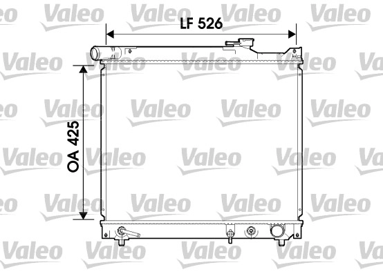 Радиатор охлаждение двигателя VALEO 734214