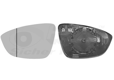 Зеркальное стекло наружное зеркало VAN WEZEL 5849837