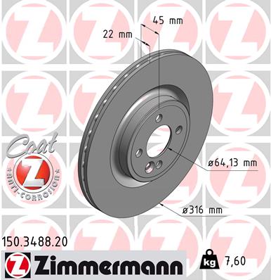 Тормозной диск coat z