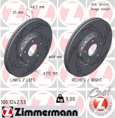 Тормозной диск black z