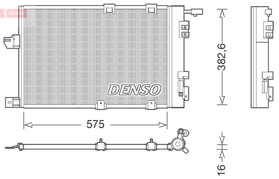 Конденсатор кондиционер DENSO DCN20038