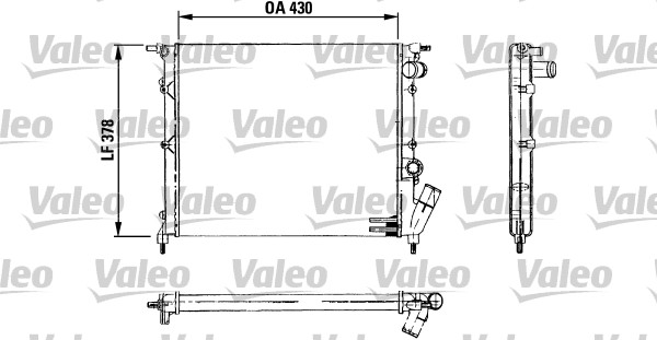 Радиатор охлаждение двигателя VALEO 730499