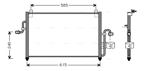 Конденсатор кондиционер AVA QUALITY COOLING DW5011