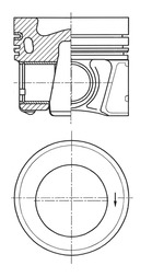 Поршень KOLBENSCHMIDT 41936620