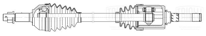 Приводной вал TRIALLI AR1447