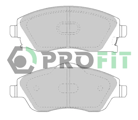Комплект тормозных колодок дисковый тормоз PROFIT 5000-1424