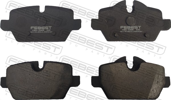 Комплект тормозных колодок дисковый тормоз FEBEST 1901E90R