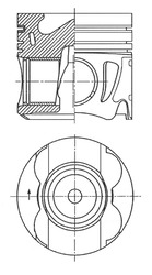 Поршень KOLBENSCHMIDT 41711600