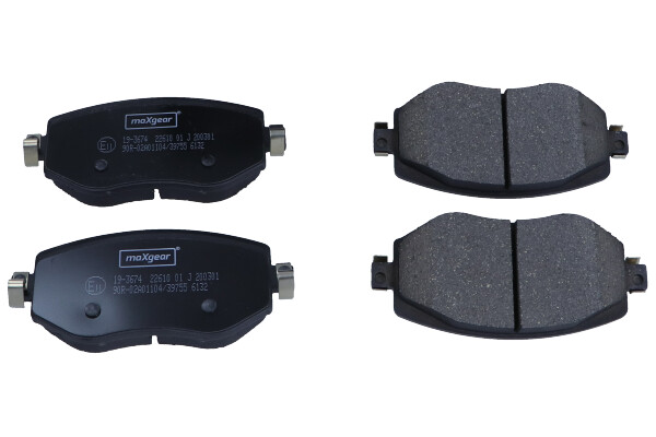 Комплект тормозных колодок дисковый тормоз MAXGEAR 19-3674