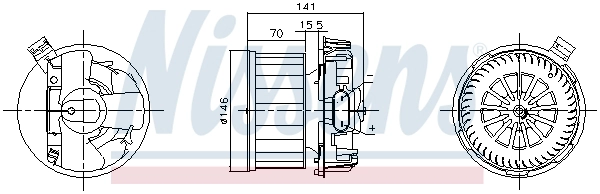 Вентилятор салона NISSENS 87619