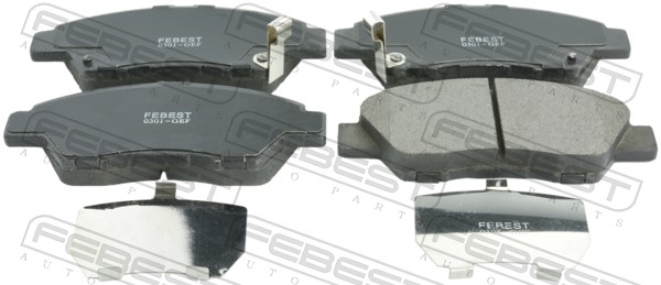 Комплект тормозных колодок дисковый тормоз FEBEST 0301-GEF