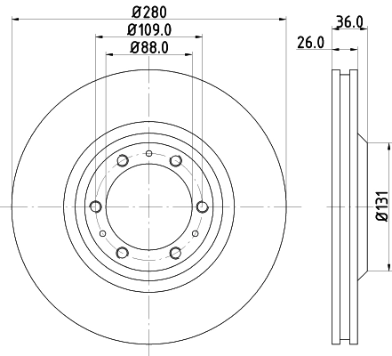 Тормозной диск NISSHINBO ND4001K