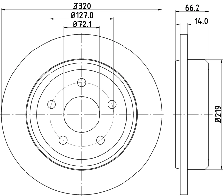 Тормозной диск HELLA/BEHR/PAGID 8DD 355 115-501
