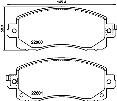 Комплект тормозных колодок дисковый тормоз HELLA/BEHR/PAGID 8DB 355 039-161